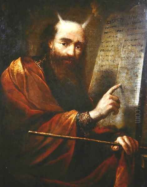 Moses and the Tablets of the Law Oil Painting by Claude Vignon