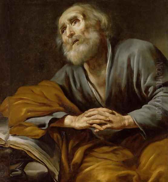 St. Peter Repentant Oil Painting by Claude Vignon