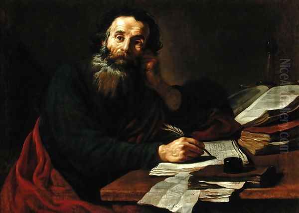 St. Paul the Apostle Oil Painting by Claude Vignon