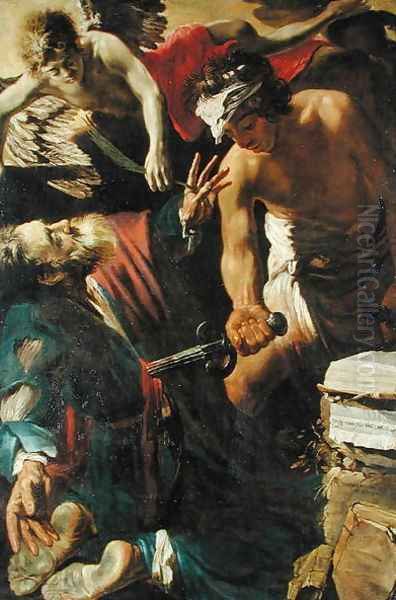 The Martyrdom of St. Matthew, 1617 Oil Painting by Claude Vignon