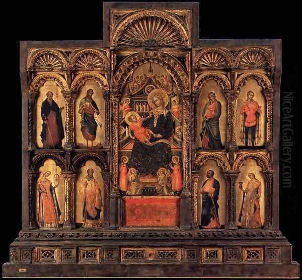 Polyptych of Santa Maria della Celestia Oil Painting by Lorenzo Veneziano