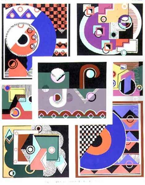 Geometrical designs, album No.1, pub. late 1920s Oil Painting by Georges Valmier