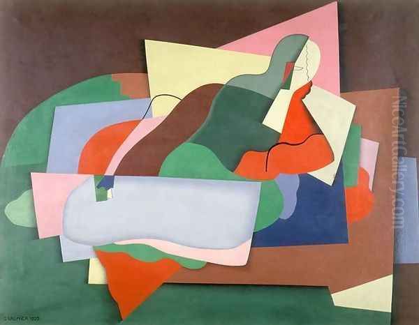 Reclining Man, 1925 Oil Painting by Georges Valmier