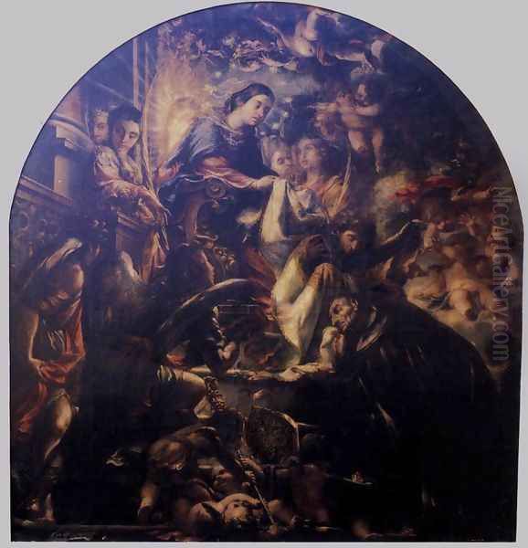 Miracle of St Ildefonsus 1661 Oil Painting by Juan De Valdes Leal