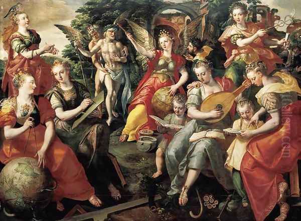 Allegory of the Seven Liberal Arts 1590 Oil Painting by Maarten de Vos