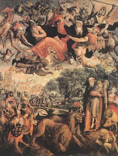 The Temptation of St Antony 1591-94 Oil Painting by Maarten de Vos