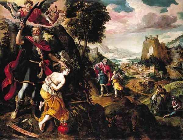 The Sacrifice of Isaac Oil Painting by Maarten de Vos