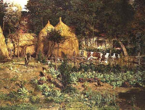 Jardin Potager Oil Painting by Isidore Verheyden