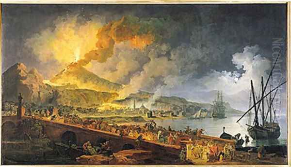 Eruption of Vesuvius in 1771, 1779 Oil Painting by Pierre-Jacques Volaire