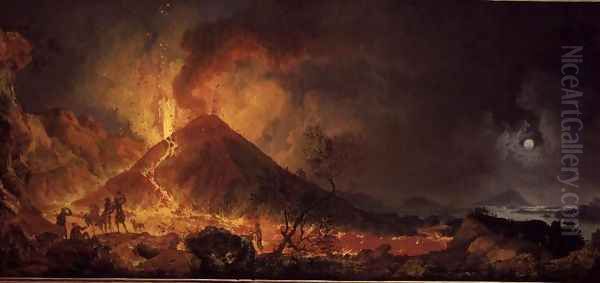 The Eruption of Vesuvius Oil Painting by Pierre-Jacques Volaire