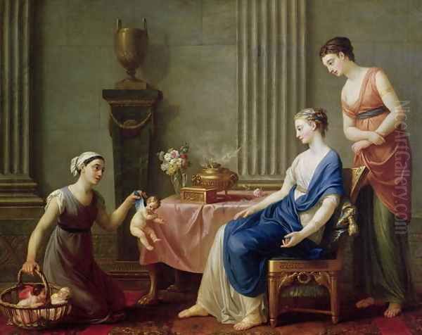 The Seller of Loves, 1763 Oil Painting by Joseph-Marie Vien