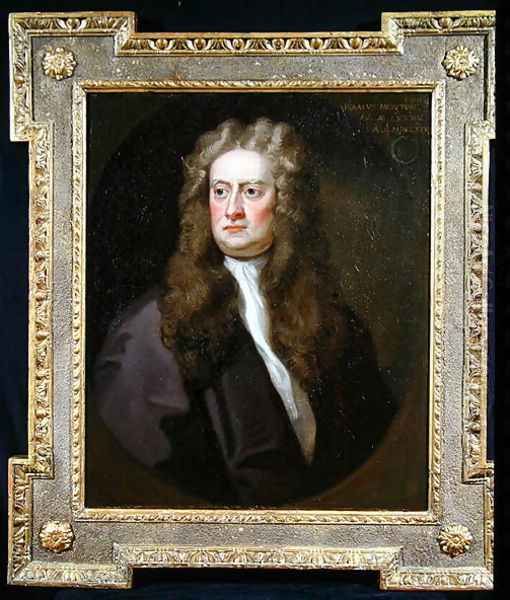 Portrait of Sir Isaac Newton PRS, 1726 Oil Painting by John Vanderbank