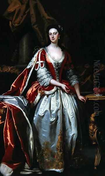 Mary Blount, 1737 Oil Painting by John Vanderbank