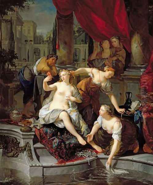 The Toilet of Bathsheba, 1710 Oil Painting by Nicolaes Verkolje