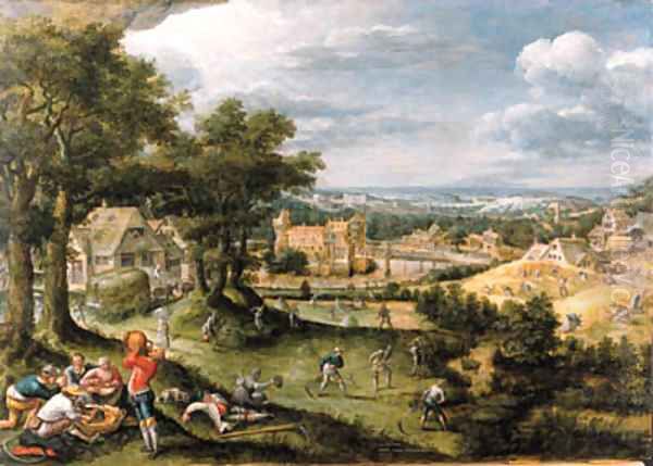 An Allegory of Summer Oil Painting by Marten Van Valckenborch I