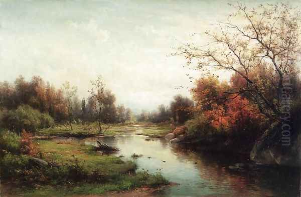 Sprangling Brook Oil Painting by Hendrik-Dirk Kruseman van Elten