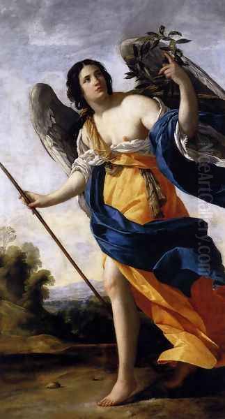 Allegory of Virtue c. 1634 Oil Painting by Simon Vouet