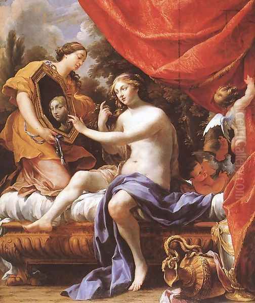 Toilet of Venus 1628-39 Oil Painting by Simon Vouet