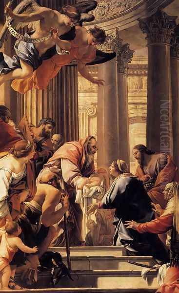 Presentation in the Temple 1640-41 Oil Painting by Simon Vouet