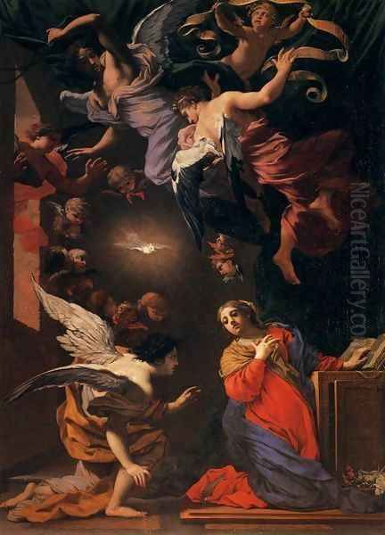 Annunciation Oil Painting by Simon Vouet