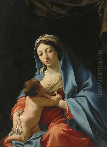 The Virgin and Child Oil Painting by Simon Vouet