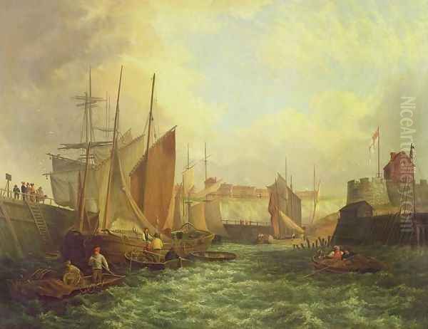 The Mouth of the Yare, 1821 Oil Painting by George Vincent