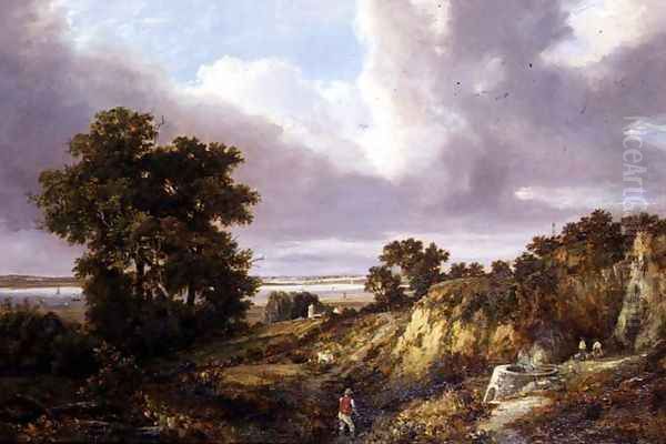 View in Suffolk Oil Painting by George Vincent