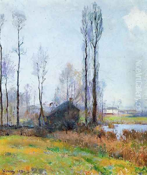 Moist Weather (France) Oil Painting by Robert William Vonnoh