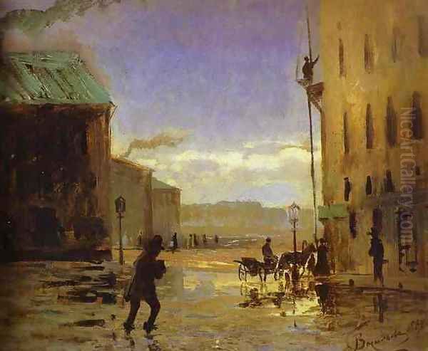 After a Rain. 1867 Oil Painting by Feodor Alexandrovich Vasilyev