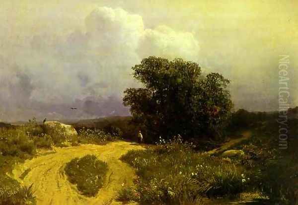 Before a Thunderstorm. 1868 Oil Painting by Feodor Alexandrovich Vasilyev