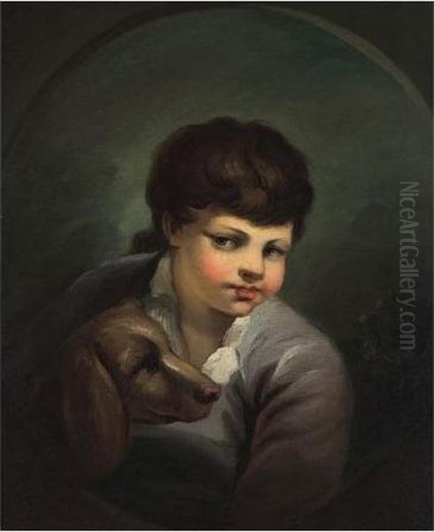 Portrait Of A Boy Oil Painting by Thomas Barker of Bath