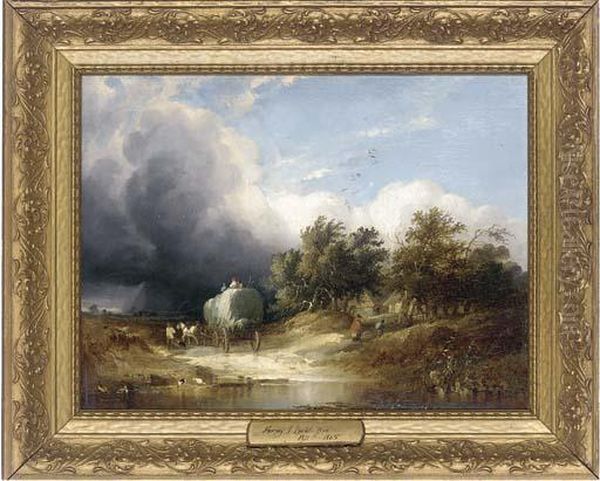 The Approaching Storm Oil Painting by Henry John Boddington