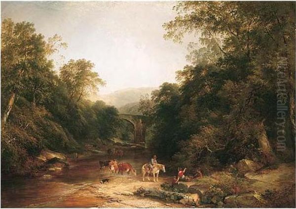 The Vale Of Ashburton, South Devon Oil Painting by Henry John Boddington