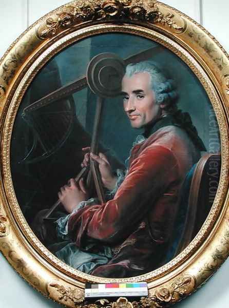 Portrait of Antoine-Joseph Loriot (1716-82) 1763 Oil Painting by Jean Valade