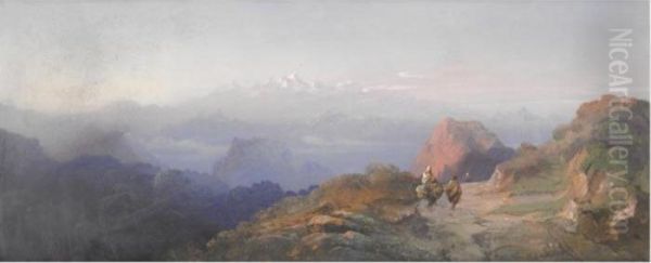 Paesaggio Orientale Oil Painting by Carlo Bossoli