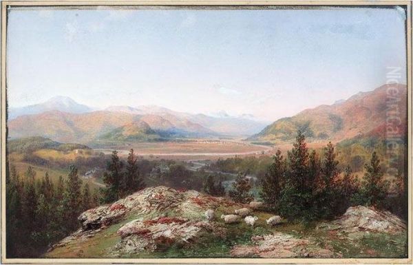 Birkhall Ballater Oil Painting by Carlo Bossoli