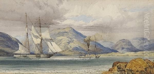 Sail And Steam Oil Painting by John Callow