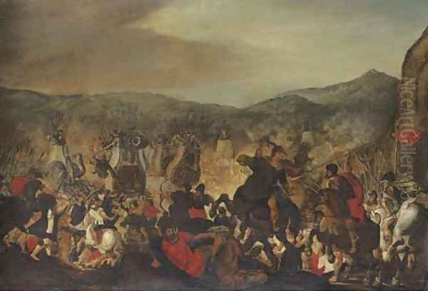 Scipio fighting at the Battle of Zama Oil Painting by Otto van Veen