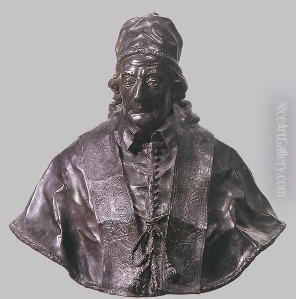 Bust of Pope Clement XII Oil Painting by Filippo della Valle