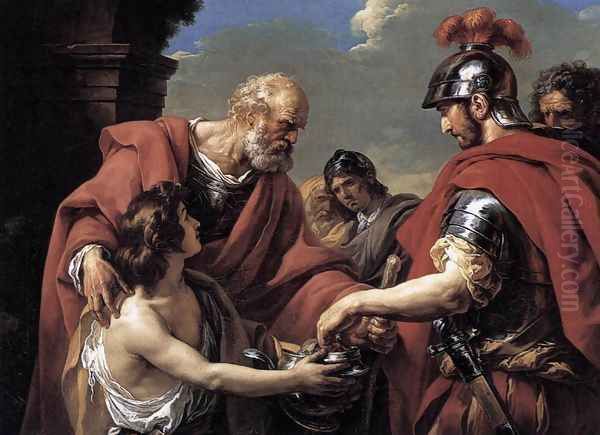 Belisarius 1776 Oil Painting by Francois-Andre Vincent