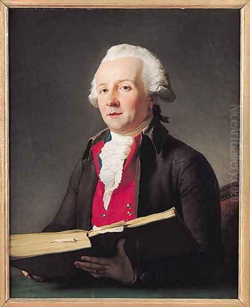 Portrait of Dazincourt 1747-1809 1792 Oil Painting by Francois-Andre Vincent