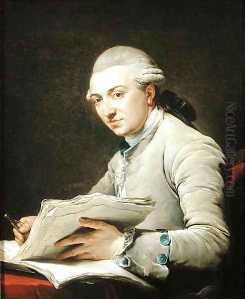 Pierre Rousseau 1750-1810 1774 Oil Painting by Francois-Andre Vincent