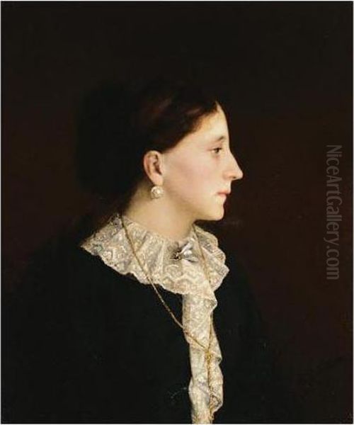 Portrait Of Princess Lopoukhin-demidov Oil Painting by Alexei Alexeivich Harlamoff