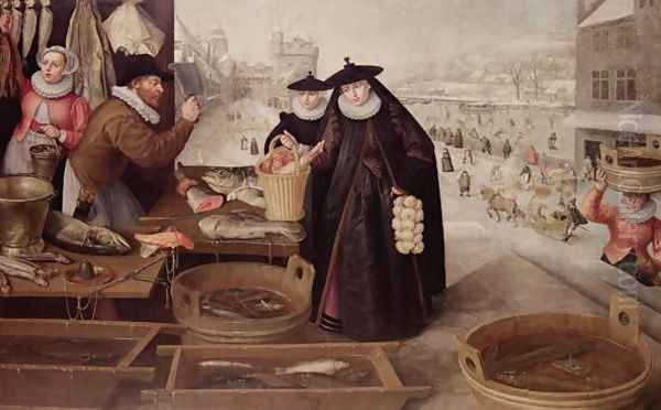 Winter, 1595 Oil Painting by Lucas van Valckenborch