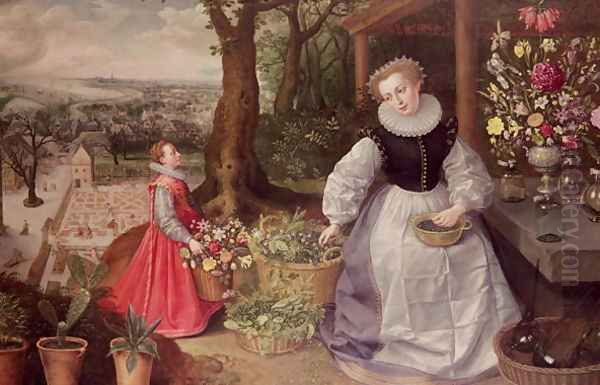 Spring, 1595 Oil Painting by Lucas van Valckenborch