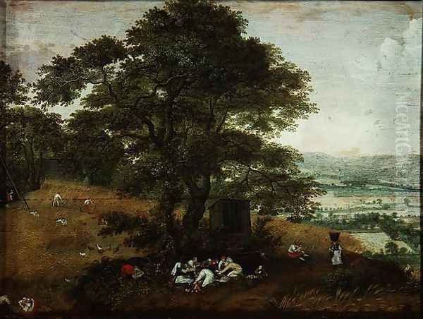 The Harvest Oil Painting by Lucas van Valckenborch