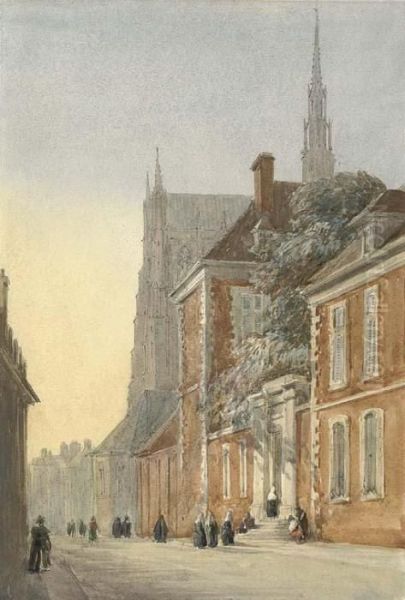 Amiens, France Oil Painting by David I Cox