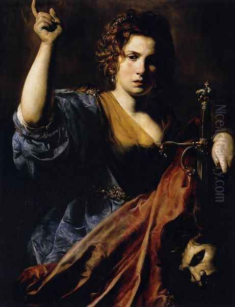 Judith 1626-28 Oil Painting by Jean de Boulogne Valentin