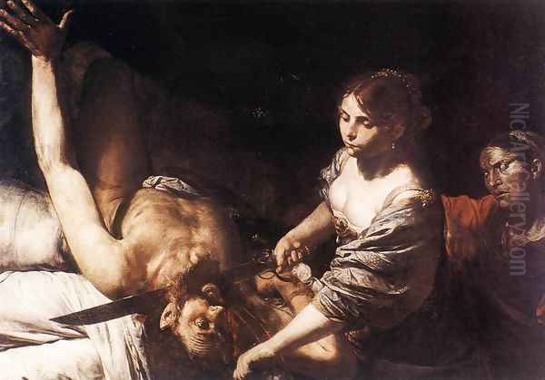 Judith and Holofernes Oil Painting by Jean de Boulogne Valentin