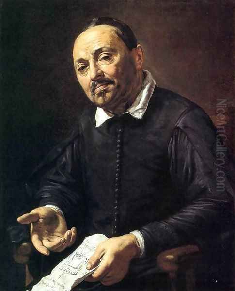 Portrait of Raffaello Menicucci Oil Painting by Jean de Boulogne Valentin